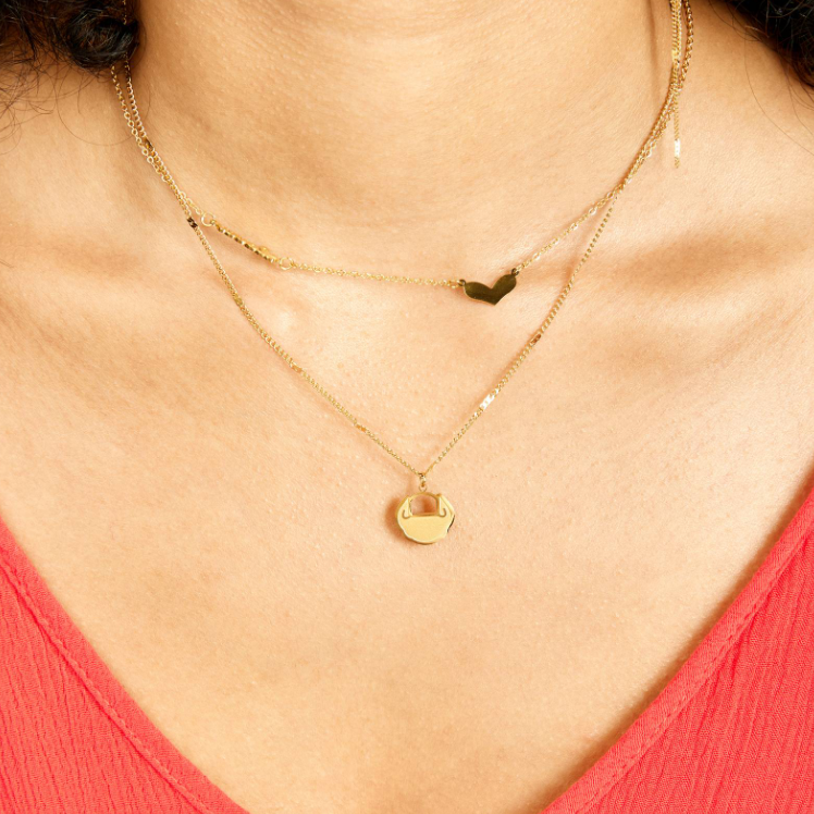 18K gold plated Stainless steel necklace