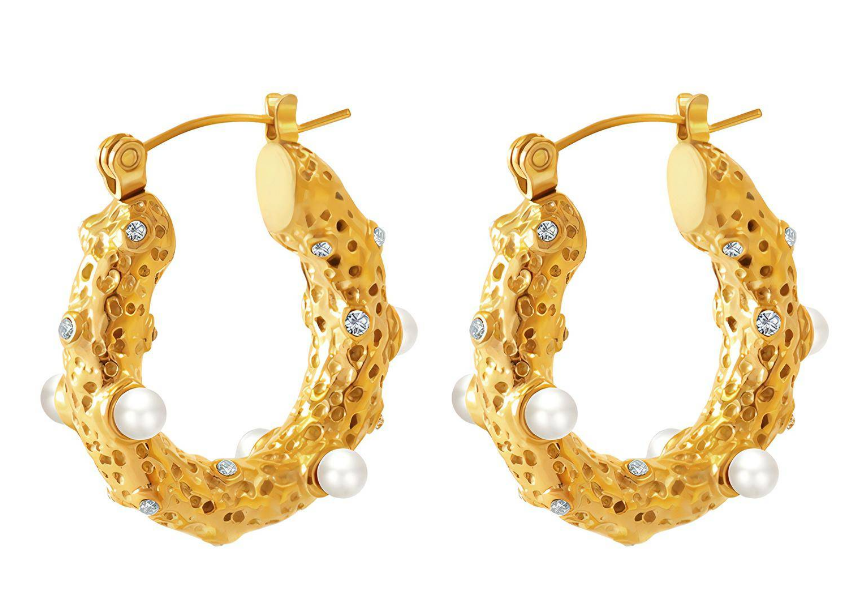 18K gold plated Stainless steel earrings