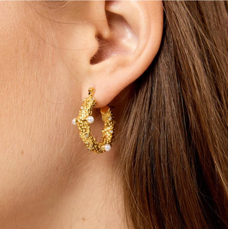 18K gold plated Stainless steel earrings