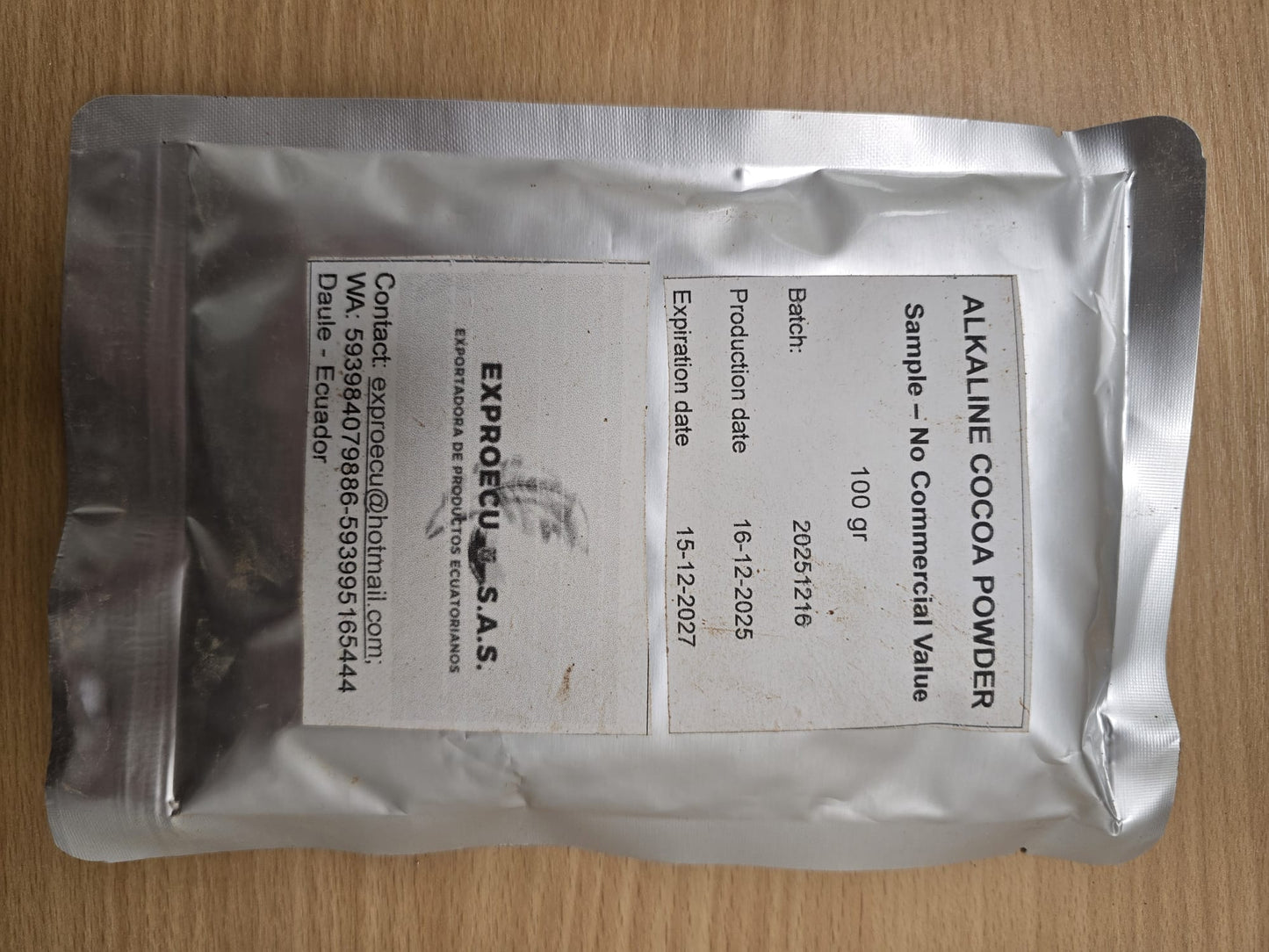 Alkaline Cocoa Powder (sample)